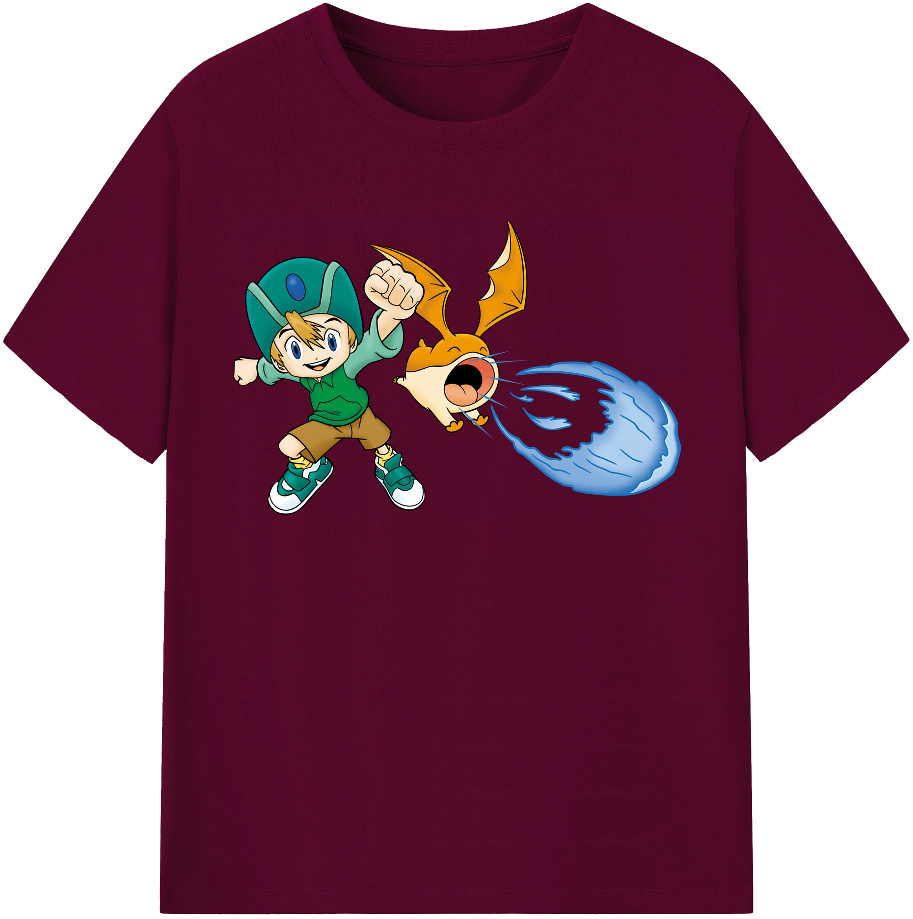 （画像用） Digimon デジタルモンスター/デジモン レディースカジュアルプリントTシャツ（綿100％）